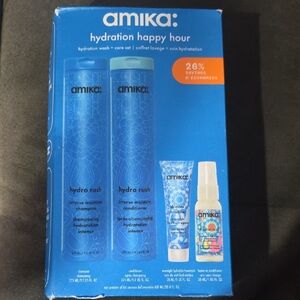 Amika Hydration Set with Blue and Orange Packaging